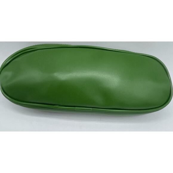 Clinique VINTAGE Makeup Cosmetic Retro Travel Case Bag - Green & Pink - Picture 5 of 5